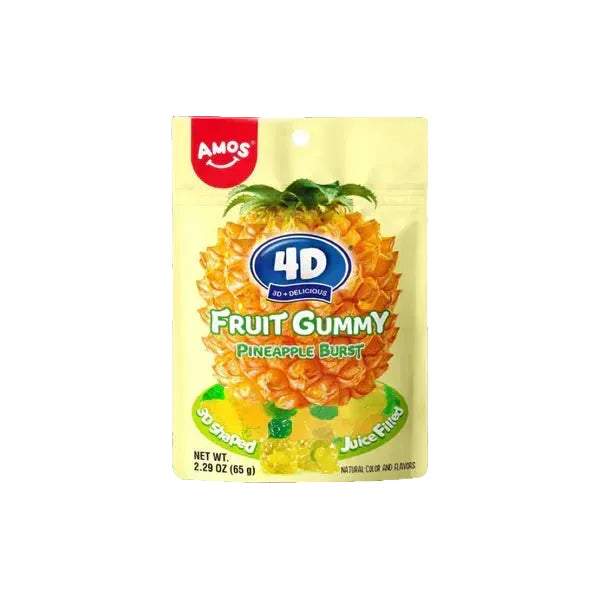 Amos 4D Fruit Gummy Pineapple Burst