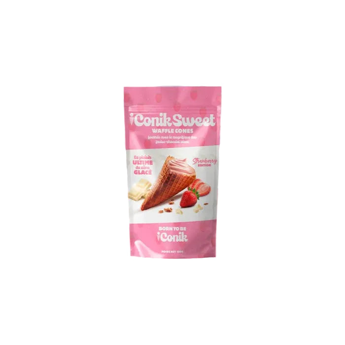 iConiksweet - Waffle Cones - Fraise & Chocolat blanc -  Strawberry edition