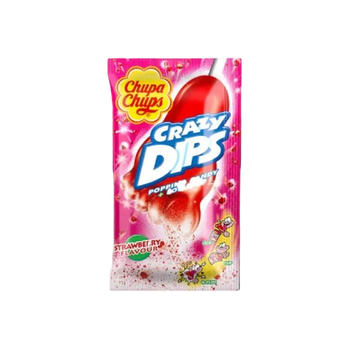 Chupa Chups Crazy Dips Strawberry 14g