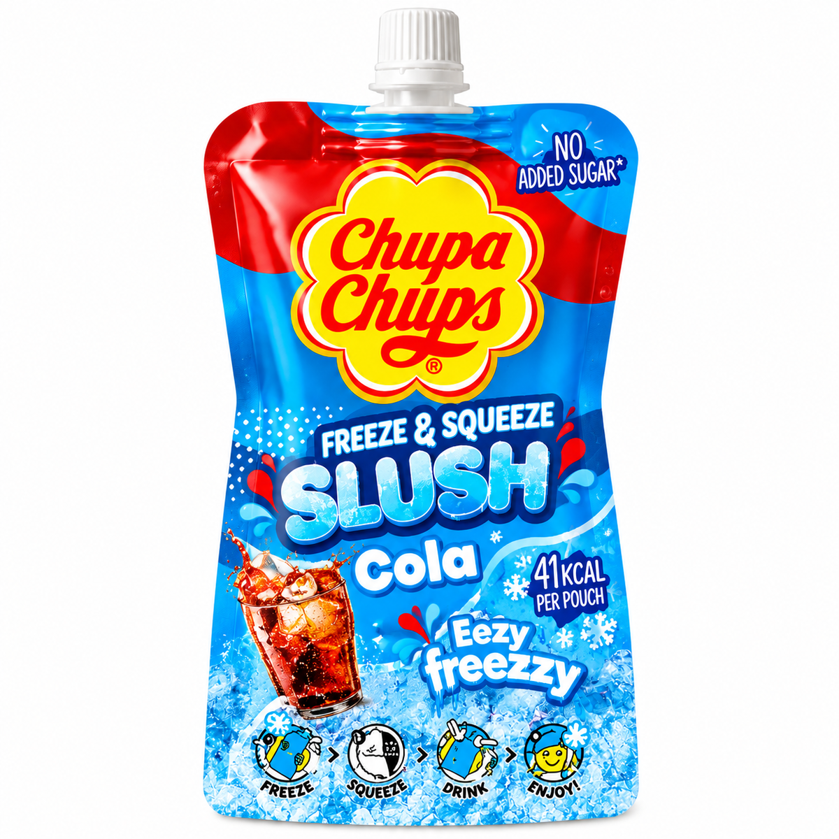 Chupa Chups Freeze & Squeeze Slush Granita Ice Cola