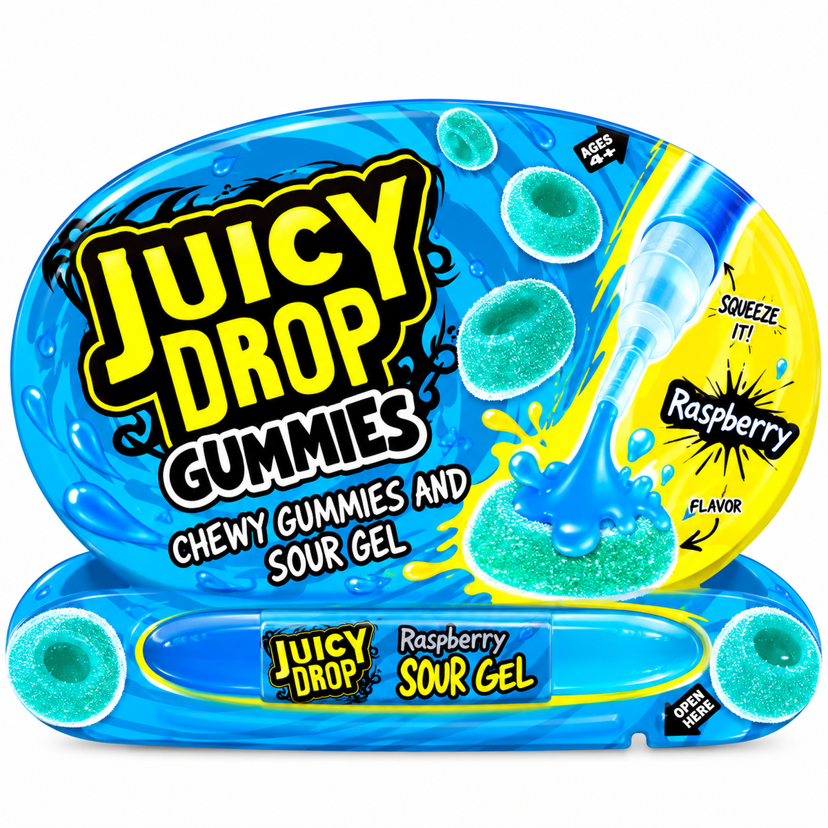 Juicy Drop Gummies Raspberry - Juicydrop Framboise stylo