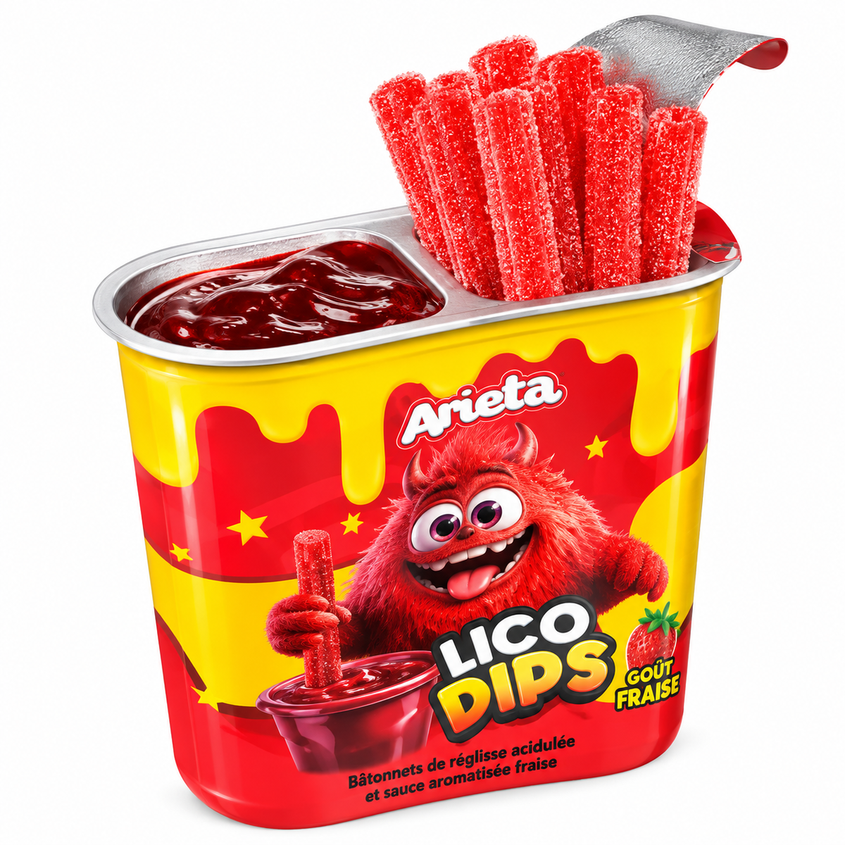 Avesta Lico Dips Strawberry Display