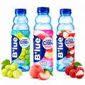 Pack 3 B’lue: Lychee + Peche +  Raisins Boisson Thaïlande aromatisée au Litchi, Pêche, Pomme - Blue Lychee, Peach et Grape