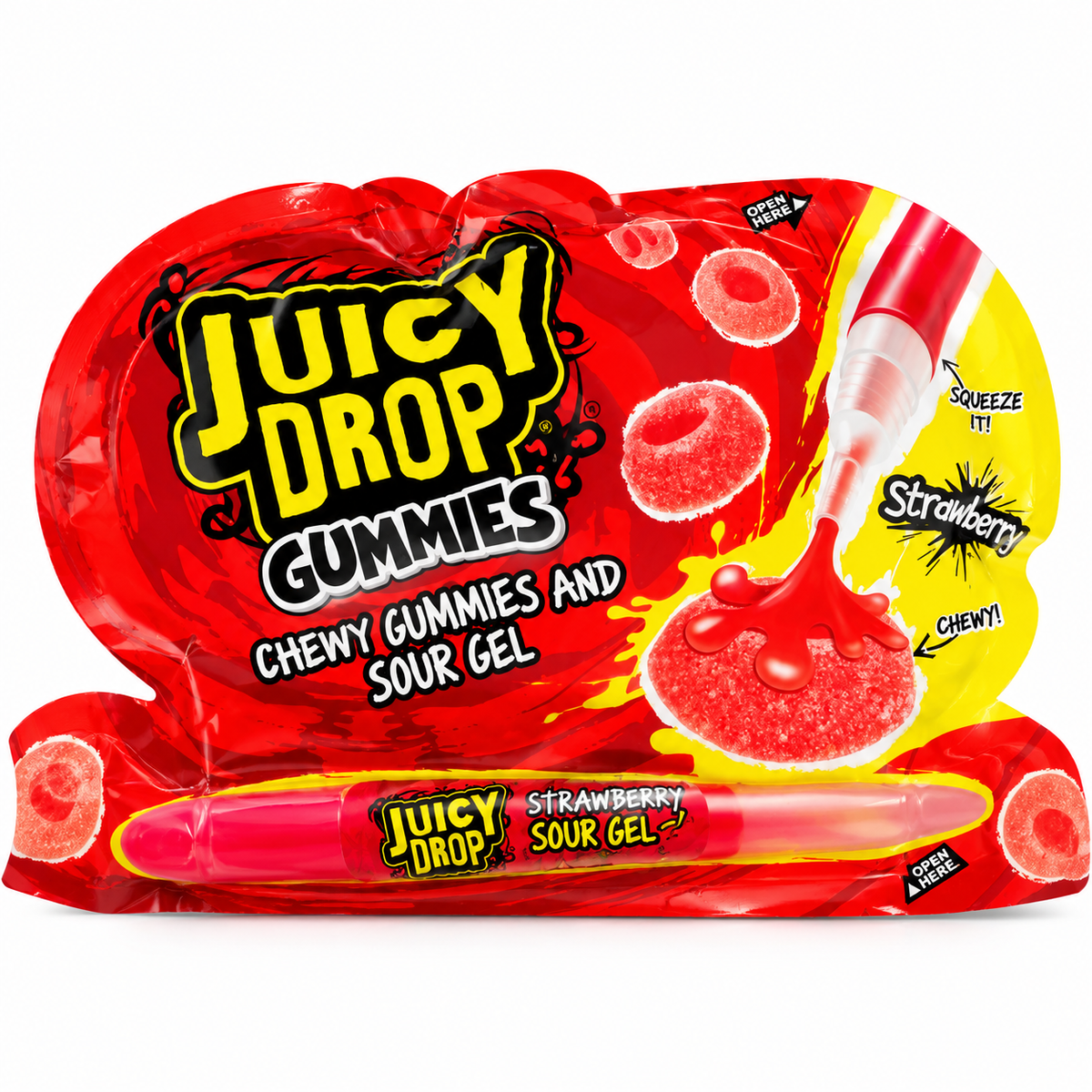 Juicy Drop Gummies Strawberry - Juicydrop Fraise stylo