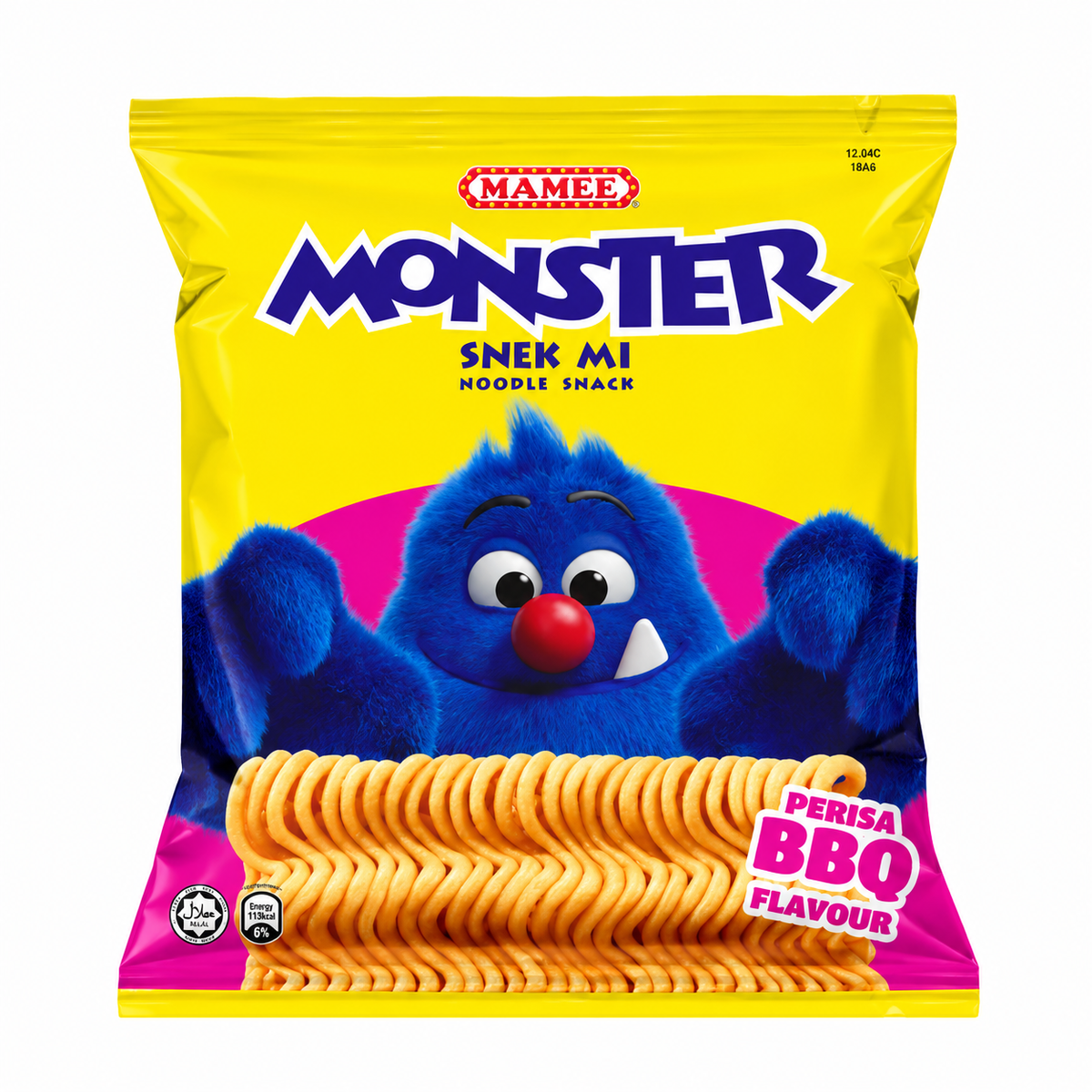 Monster Noodle Snack BBQ Flavor